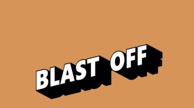 Renk Değiştiren Arkaplan ile Graffiti Biçiminde BLAST _ Kapalı Metin