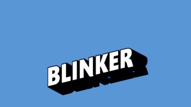 Renk Değiştiren Arkaplan ile Graffiti Biçiminde BLINKER Metni