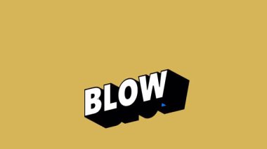 Renk Değiştiren Arkaplan ile Graffiti Biçiminde Üfleme Metni