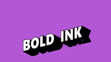 Renk Değiştiren Arkaplan ile Grafiti Biçiminde BOLD INK Metni
