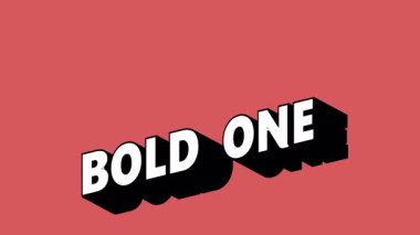 Renk Değiştiren Arkaplan ile Grafiti Biçiminde BOLD One Metni