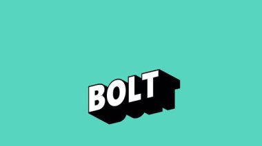 Renk Değiştiren Arkaplan ile Graffiti Biçiminde BOLT Metni