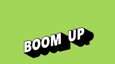 BOOM _ UP Graffiti Biçimli Metin Renk Değiştiren Arkaplan