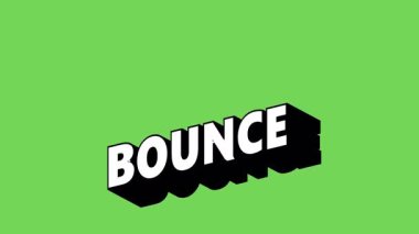 Renk Değiştiren Arkaplan BOUNCE Metni