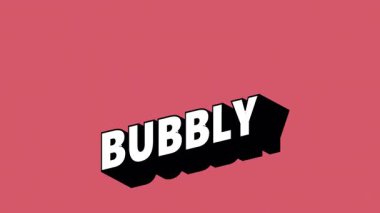 Renk Değiştiren Arkaplan ile Graffiti Biçiminde BuBLY Metni