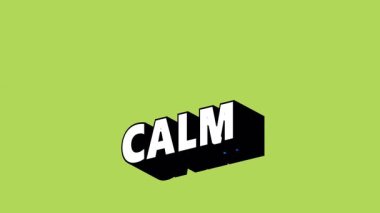 Renk Değiştiren Arkaplan ile Graffiti Biçiminde CALM Metni