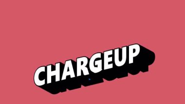 Graffiti Biçimli CHARGEUP Metni Renk Değiştiren Arkaplan