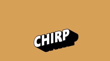 Renk Değiştiren Arkaplanlı CHIRP Metni