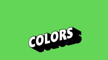 Renk Değiştiren Arkaplan ile Graffiti Biçiminde COLORS Metni