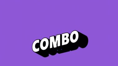 Renk Değiştiren Arkaplan ile Graffiti Biçiminde COMBO Metni