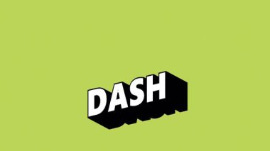 Graffiti Biçimli DASH Metni Renk Değiştiren Arkaplan