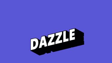 Renk Değiştiren Arkaplan ile Graffiti Biçiminde DAZLE Metni