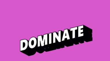 Renk Değiştiren Arkaplan ile Graffiti Biçiminde DOMINATE Metni