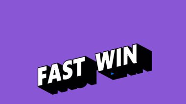 Renk Değiştiren Arkaplan ile Graffiti Biçiminde FAST Kazanma Metni