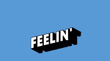 Renk Değiştiren Arkaplanlı Graffiti Biçimli His Metni