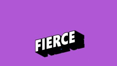 Renk Değiştiren Arkaplan ile Graffiti Biçiminde FIERCE Metni