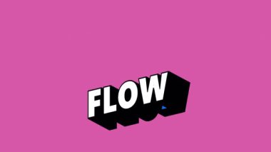 Renk Değiştiren Arkaplan ile Graffiti Biçiminde Akış Metni