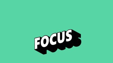 Graffiti Biçimli FOCUS Metni Renk Değiştiren Arkaplan