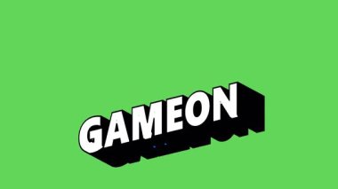 Renk Değiştiren Arkaplan Tarzı ile GAMEON Metni