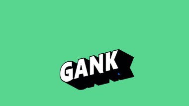 Renk Değiştiren Arkaplanlı GANK Metni