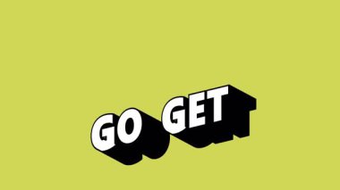 Renk Değiştiren Arkaplan ile Graffiti Biçiminde Git Metni Al