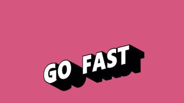 Renk Değiştiren Arkaplan ile Graffiti Biçiminde Hızlı Metin Git