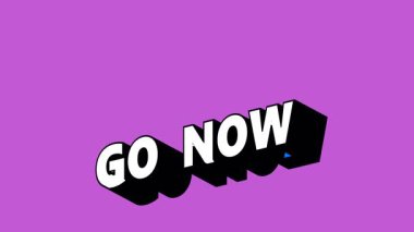 Go Now Graffiti Biçimli Metni Renk Değiştiren Arkaplan