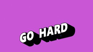 Renk Değiştiren Arkaplan ile Graffiti Biçiminde Sert Metine Git