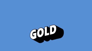 Renk Değiştiren Arkaplan ile Graffiti Biçiminde Altın Metin