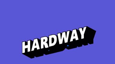 Renk Değiştiren Arkaplan Tarzı ile Hardway Metni