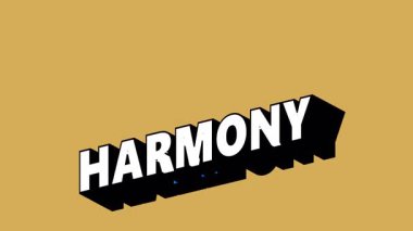 Renk Değiştiren Arkaplanlı HarMONY Metni Graffiti Biçimi