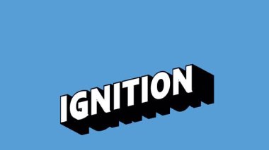 Renk Değiştiren Arkaplan ile Graffiti Biçiminde IGNITION Metni