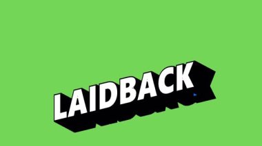 Renk Değiştiren Arkaplan ile Grafiti Biçiminde LAIDback Metni