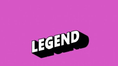 Renk Değiştiren Arkaplan ile Graffiti Biçiminde Efsane Metin