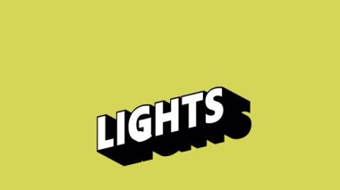 Renk Değiştiren Arkaplan ile Graffiti Biçiminde Işık Metni