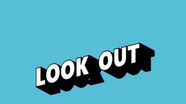 Renk Değiştiren Arkaplan ile Graffiti Biçiminde Dikkat Metni