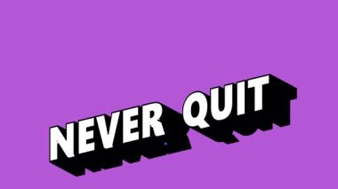 Renk Değiştiren Arkaplan ile Graffiti Biçiminde Asla Çıkış Metni