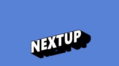 Renk Değiştiren Arkaplan ile Graffiti Biçiminde NEXTUP Metni