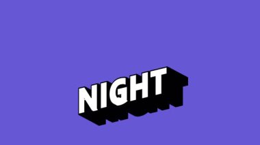 Renk Değiştiren Arkaplanlı Graffiti Biçimli Gece Metni