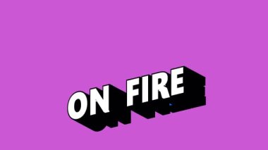 Renk Değiştiren Arkaplanlı Graffiti Biçimli Ateş Metni