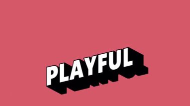 Renk Değiştiren Arkaplan ile Graffiti Biçiminde PLAYFUL Metni