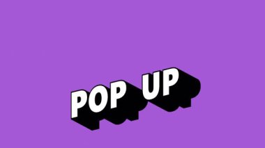 Graffiti Biçimli POP UP Metni Renk Değiştiren Arkaplan