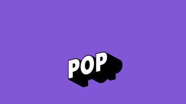 Graffiti Biçimli POP Metni Renk Değiştiren Arkaplan