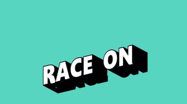 Renk Değiştiren Arkaplan ile Graffiti Biçiminde Yarış