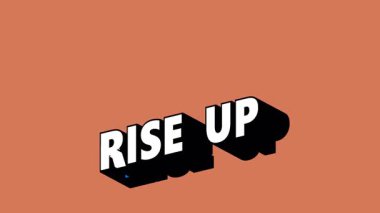 Renk Değiştiren Arkaplan ile Graffiti Biçiminde Up Metni