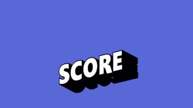 Renk Değiştiren Arkaplan ile Graffiti Biçiminde Skor Metni