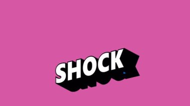 Renk Değiştiren Arkaplan ile Graffiti Biçiminde Şok Metni