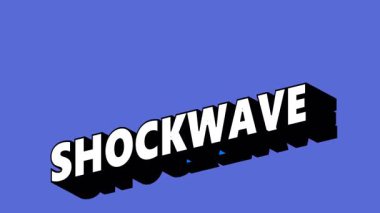 Renk Değiştiren Arkaplan ile Graffiti Biçiminde ShocKWAVE Metni