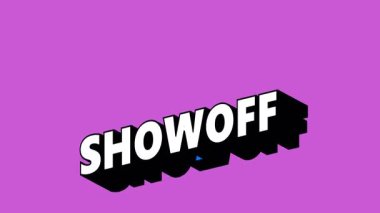Renk Değiştiren Arkaplan Tarzı ile SHOWOFF Metni