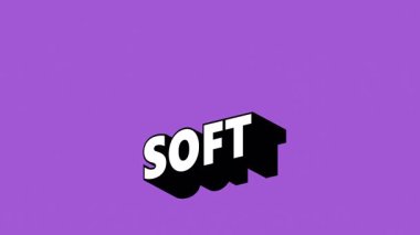 Renk Değiştiren Arkaplan ile Graffiti Biçiminde SOFT Metni
